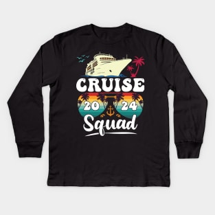 Birthday Cruise Squad Birthday Party Tee Cruise Squad 2024 Kids Long Sleeve T-Shirt